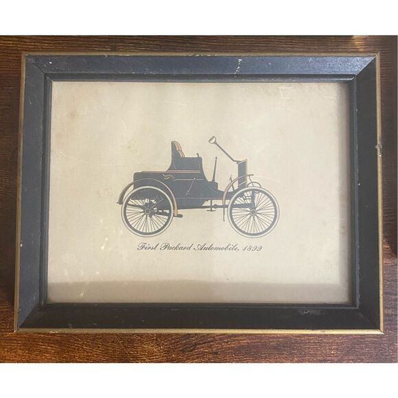 Vintage Antique Auto Reprints 5 Wood Frame Set 1 Mechanix Illustrated ‘51 Magazi - Picture 5 of 7